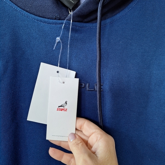 NWT Staple Somerset Tonal Colorblock Hoodie Pullover Mens size L - Picture 3 of 7